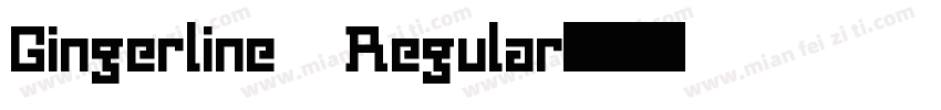 Gingerline Regular字体转换